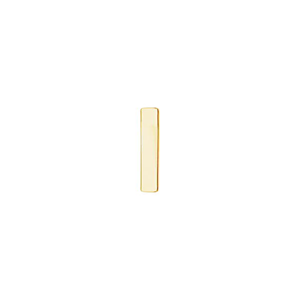 Block Initials in 14K Gold (4.50 mm)