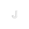 Block Initials in Sterling Silver (4.50 mm)