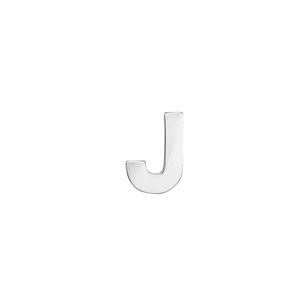 Block Initials in Sterling Silver (4.50 mm)