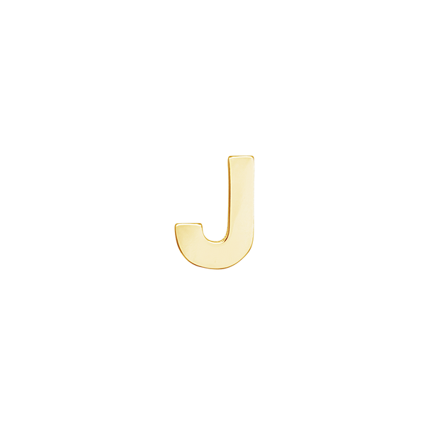 Block Initials in 14K Gold (4.50 mm)