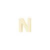 Block Initials in 14K Gold (4.50 mm)