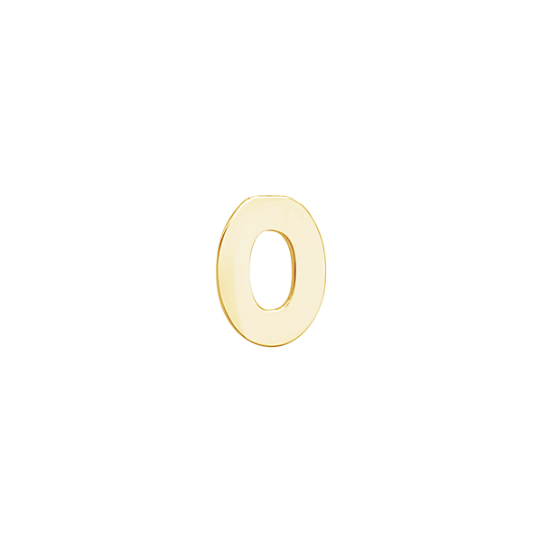 Block Initials in 14K Gold (4.50 mm)