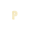 Block Initials in 14K Gold (4.50 mm)