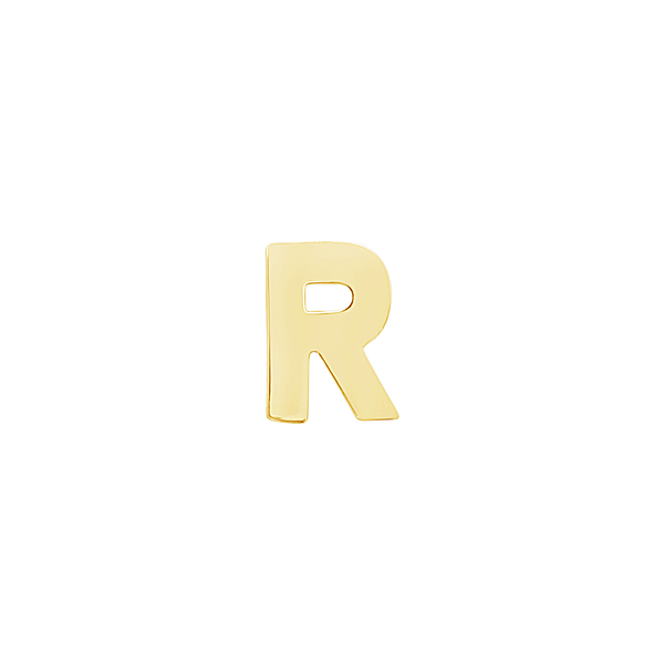 Block Initials in 14K Gold (4.50 mm)
