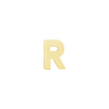 Block Initials in 14K Gold (4.50 mm)