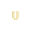 Block Initials in 14K Gold (4.50 mm)