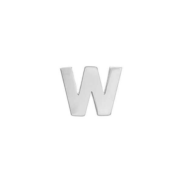 Block Initials in Sterling Silver (4.50 mm)