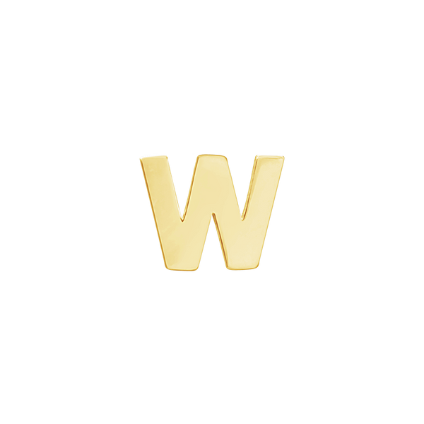 Block Initials in 14K Gold (4.50 mm)