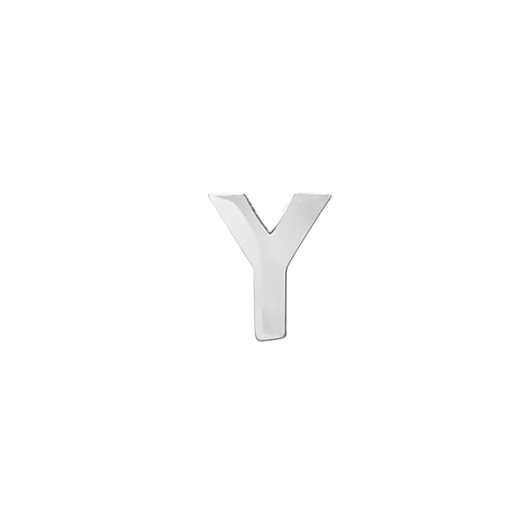 Block Initials in Sterling Silver (4.50 mm)