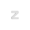 Block Initials in Sterling Silver (4.50 mm)