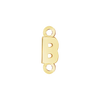 Block Initials with Two Jump Rings in 14K Gold (4.50 mm)