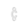 Block Initials with Two Jump Rings in 14K Gold (4.50 mm)