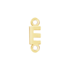 Block Initials with Two Jump Rings in 14K Gold (4.50 mm)