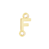 Block Initials with Two Jump Rings in 14K Gold (4.50 mm)