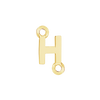 Block Initials with Two Jump Rings in 14K Gold (4.50 mm)