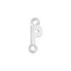 Block Initials with Two Jump Rings in Sterling Silver (4.50 mm)