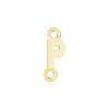 Block Initials with Two Jump Rings in 14K Gold (4.50 mm)