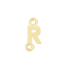 Block Initials with Two Jump Rings in 14K Gold (4.50 mm)