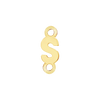 Block Initials with Two Jump Rings in 14K Gold (4.50 mm)