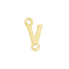 Block Initials with Two Jump Rings in 14K Gold (4.50 mm)