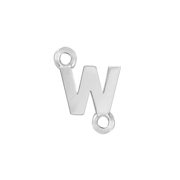 Block Initials with Two Jump Rings in 14K Gold (4.50 mm)