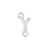 Block Initials with Two Jump Rings in Sterling Silver (4.50 mm)