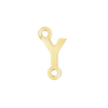 Block Initials with Two Jump Rings in 14K Gold (4.50 mm)