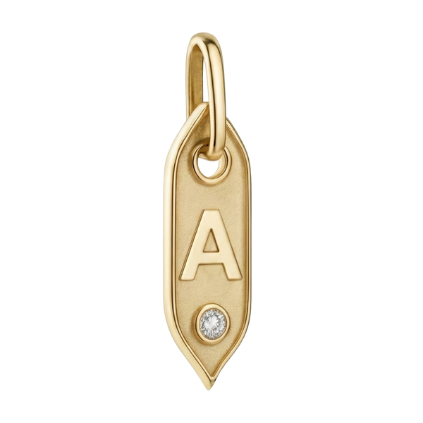 Initial Pendant Charms in Sterling Silver (25.00 mm)
