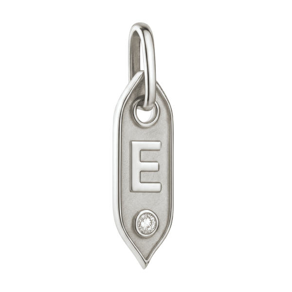 Initial Pendant Charms in Sterling Silver (25.00 mm)