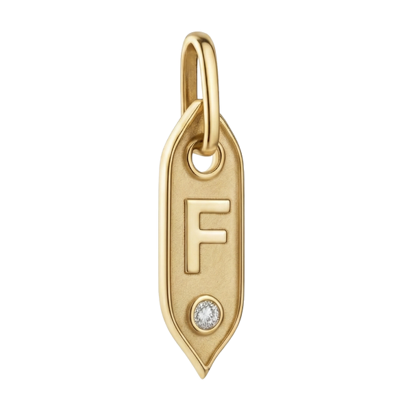 Initial Pendant Charms in Sterling Silver (25.00 mm)