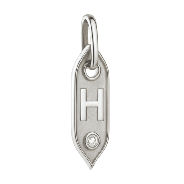 Initial Pendant Charms in Sterling Silver (25.00 mm)