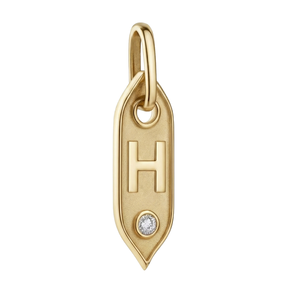 Initial Pendant Charms in Sterling Silver (25.00 mm)