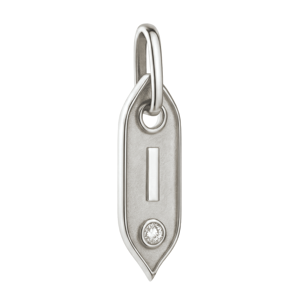 Initial Pendant Charms in Sterling Silver (25.00 mm)