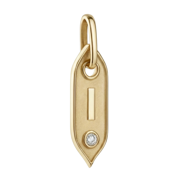 Initial Pendant Charms in Sterling Silver (25.00 mm)