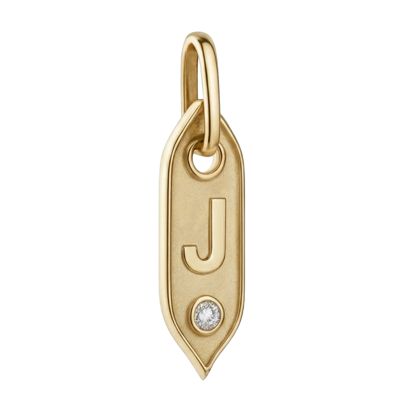 Initial Pendant Charms in Sterling Silver (25.00 mm)