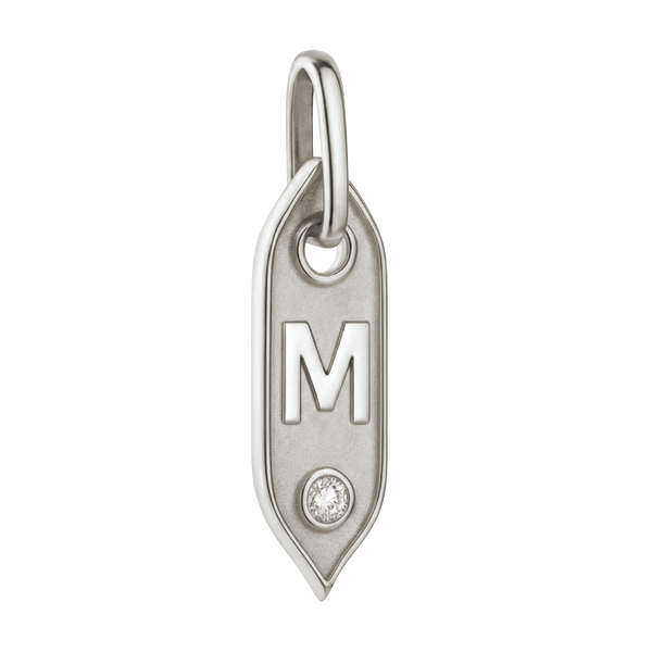 Initial Pendant Charms in Sterling Silver (25.00 mm)