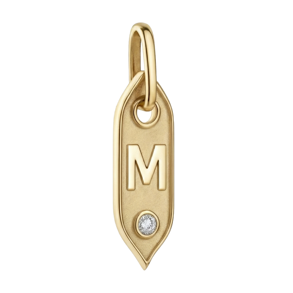Initial Pendant Charms in Sterling Silver (25.00 mm)