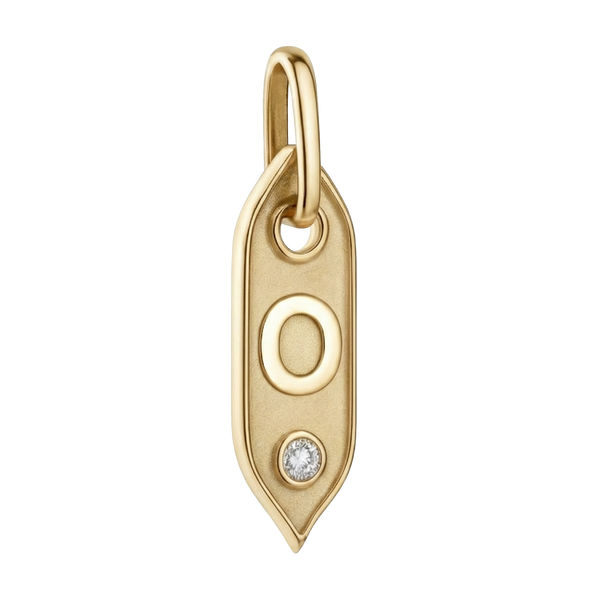 Initial Pendant Charms in Sterling Silver (25.00 mm)