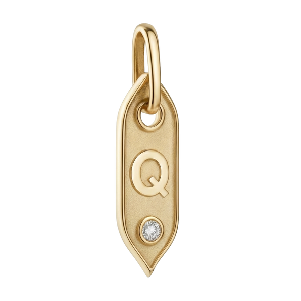Initial Pendant Charms in Sterling Silver (25.00 mm)