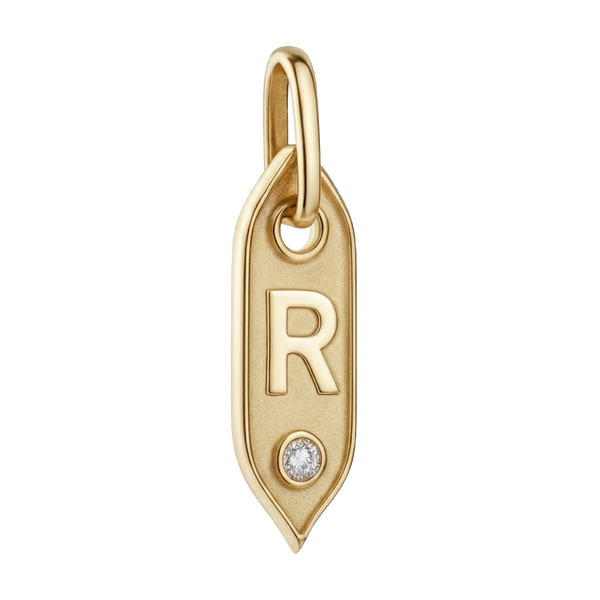 Initial Pendant Charms in Sterling Silver (25.00 mm)