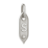 Initial Pendant Charms in Sterling Silver (25.00 mm)