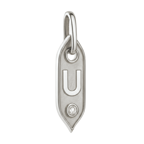 Initial Pendant Charms in Sterling Silver (25.00 mm)