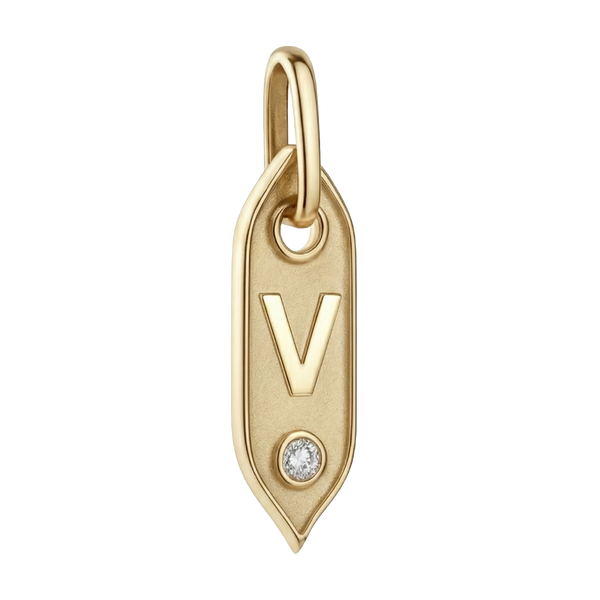 Initial Pendant Charms in Sterling Silver (25.00 mm)