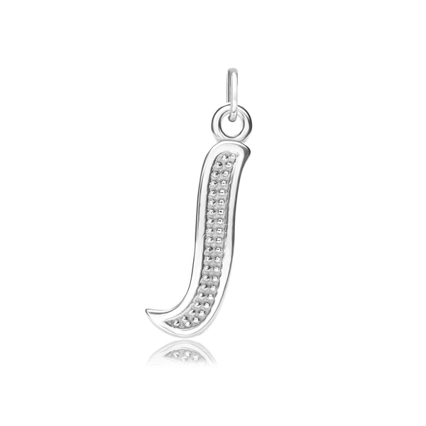 ITI NYC Fancy Pro Caption Bold with Beaded Design in Sterling Silver (17mm) (100% Polished with Bail)