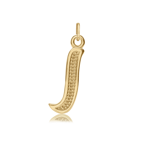 ITI NYC Fancy Pro Caption Bold with Beaded Design in 14K Gold (17mm) (100% Polished with Bail)