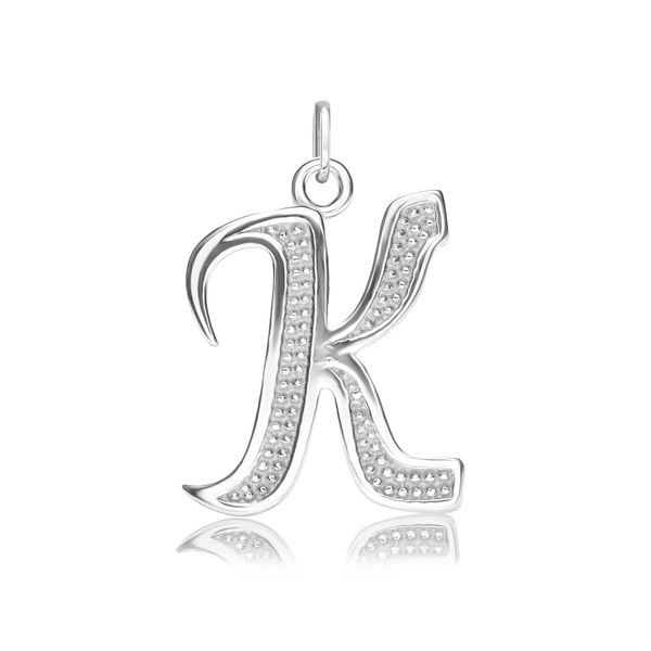 ITI NYC Fancy Pro Caption Bold with Beaded Design in Sterling Silver (17mm) (100% Polished with Bail)