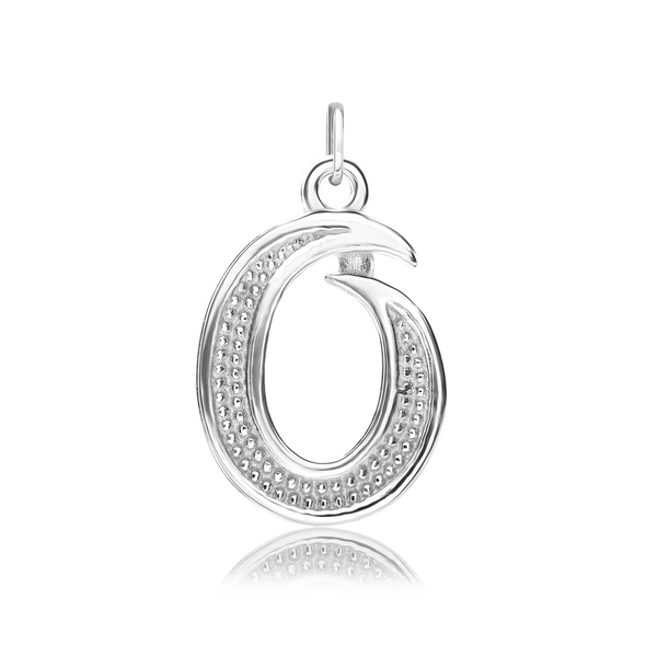 ITI NYC Fancy Pro Caption Bold with Beaded Design in Sterling Silver (17mm) (100% Polished with Bail)