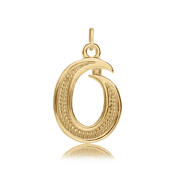 ITI NYC Fancy Pro Caption Bold with Beaded Design in 14K Gold (17mm) (100% Polished with Bail)