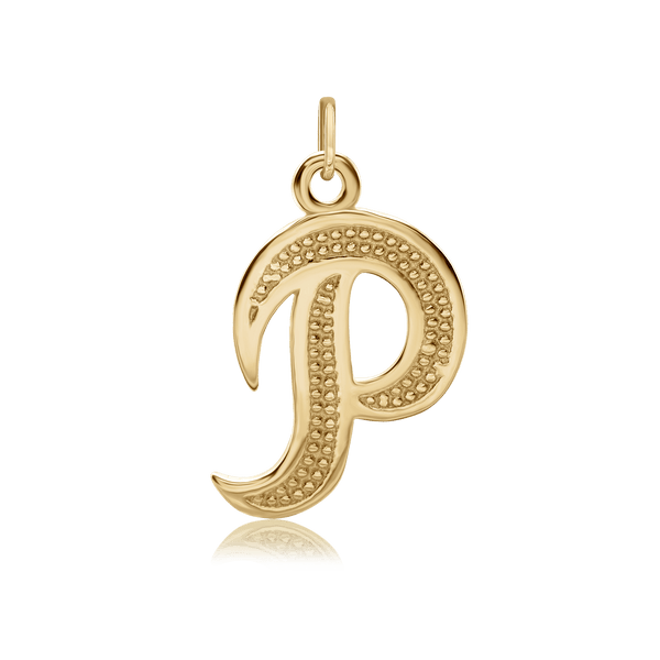 ITI NYC Fancy Pro Caption Bold with Beaded Design in 14K Gold (17mm) (100% Polished with Bail)