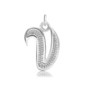 ITI NYC Fancy Pro Caption Bold with Beaded Design in Sterling Silver (17mm) (100% Polished with Bail)